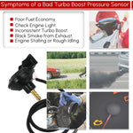 Turbo Boost Sensor for 12V Gauge | High Precision Pressure Sender close-up view