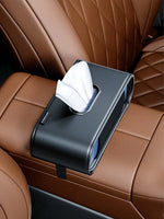 Vehicle-Mounted Car Tissue Box, 1 Pack, for Center Console