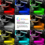 72/48/36 LED RGB Car Foot Ambient Light with USB Cigarette Automotive Interior Lights alternate view