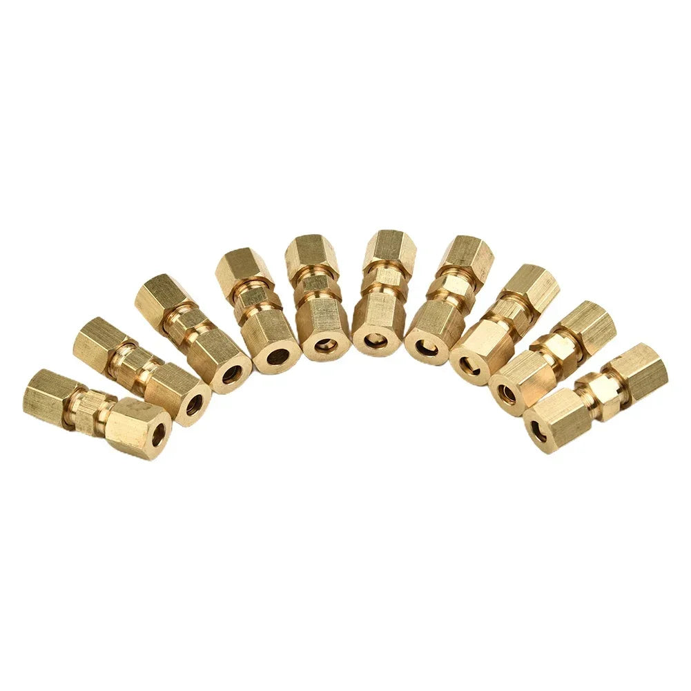 4/10pcs Brake Line Connector 4.75mm | No-Flare Repair Unions for Steel Brake Lines detail view