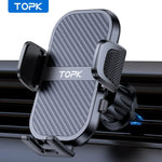 TOPK Car Phone Holder Air Vent Mount | 360° Rotation Gravity Expansion for 4"-7" Smar alternate view