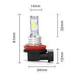 2Pcs H7 H1 H8 H9 H11 9005 9006 LED Bulbs HB3 HB4 CSP LED Super Bright Headlight DRL L alternate view