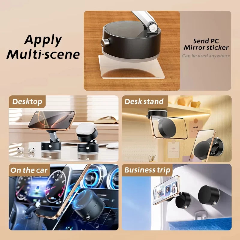 360° Rotation Vacuum Double Sided Magnetic Suction Cup Car Phone Holder Car Dashboard lifestyle view