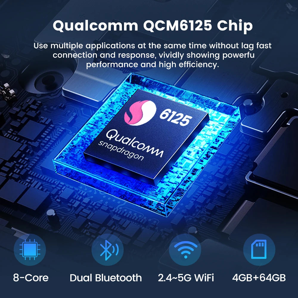 CarlinKit 8G+128G Android 13 CarPlay AI Box | Qualcomm 8-Core Wireless Adapter close-up view