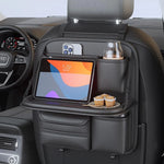 Car Seat Back Organizer with Foldable Table Board