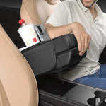 Universal Car Center Console Armrest Cover, Leather Armrest Cushion with Storage Pocket, Auto Interior Organizer Protector Pad