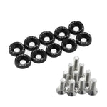 10 PCS M6 Car Modified Fasteners Fender Washer Bumper Engine Concave Screws Fender Wa alternate view