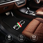 Universal Fit, Easy-to-Clean Suitable for Hatchbacks & Sedans 4pcs Minimalist FIAT 500 Pattern Car M