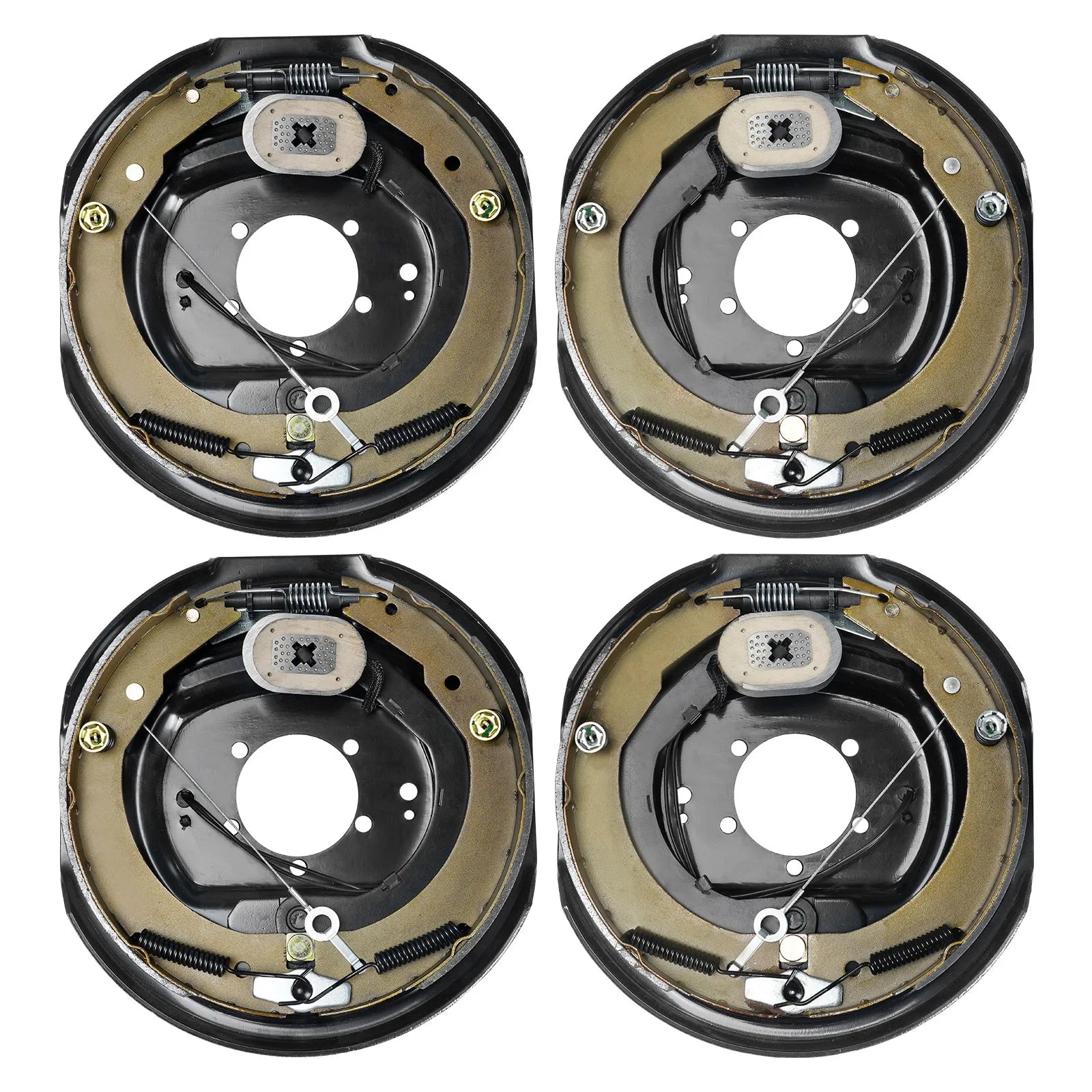 Electric Trailer Brake 12" x 2" Self-Adjusting Assembly | 2 Pairs 7000 lbs