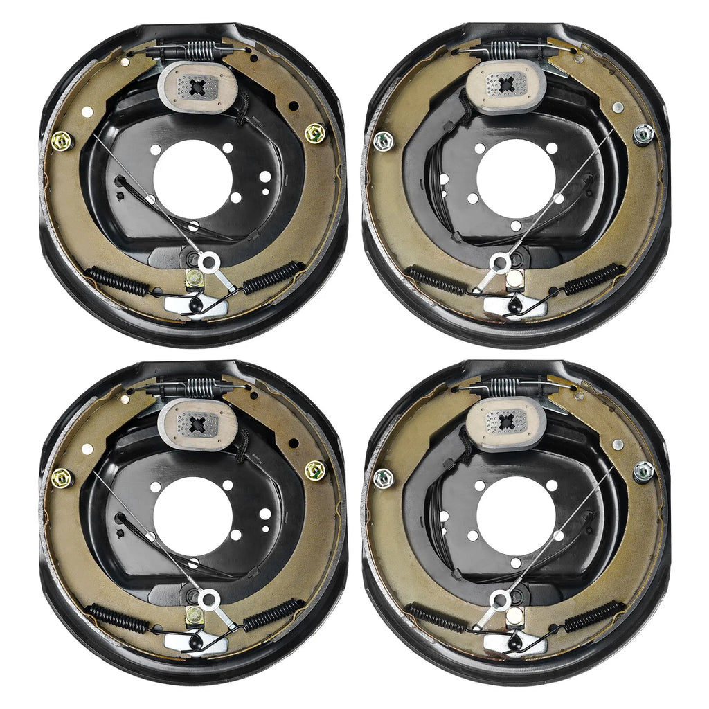 Electric Trailer Brake 12" x 2" Self-Adjusting Assembly | 2 Pairs 7000 lbs