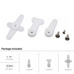 DSpower 25T 28T RC Servo Arm Double Head Round Type Steering Gear Accessories Set for RC Car Drone Plane Parts Emax JX Feetech