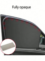 Magnetic Car Sunshade | 10 Strong Magnets for Full Lightproof Shading close-up view