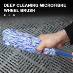 SEAMETAL Car Wheel Tire Rim Cleaning Brush Portable Plush Car Wheel Hub Brush Washing To detail view