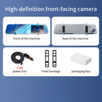 12" Rearview Mirror Dash Cam | 5MP, Dual Lens, Night Vision, Wide Angle lifestyle view