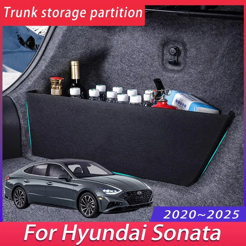 For Hyundai Sonata DN8 2020~2025 2022 Car Thickening Trunk Storage Partition Multifunction Storage B