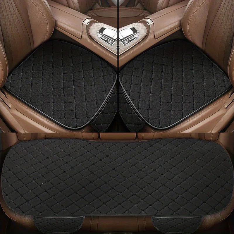 Car Seat Cushion Set Breathable Seat Protector Pad 3 Pcs additional angle