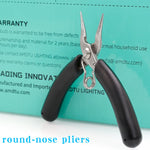 YTH-501 Stainless Steel Palm Grip Toothless Needle Nose Pliers, 4-inch Mini Flat Plie lifestyle view