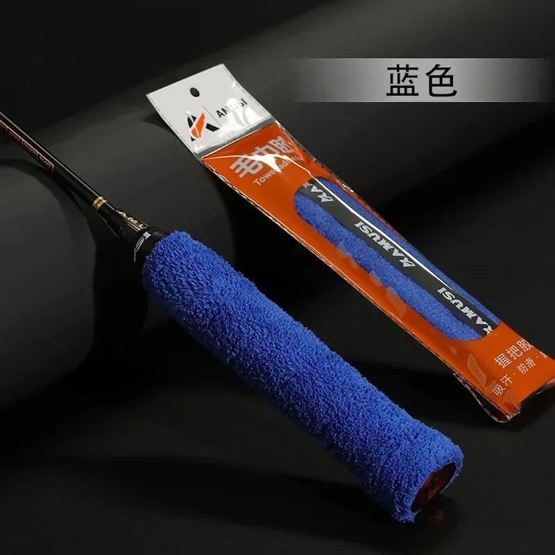 Badminton Racket Long Hair Microfiber Towel Tape Sweat Absorbing Anti-slip Thick Towel close-up view