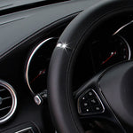 PU Leather Steering Wheel Cover 14.5-15 Inch detail view