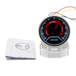 52mm 8-in-1 Car Gauge Set | Water Temp Oil Temp Oil Pressure Voltmeter Vacuum Tacho additional angle