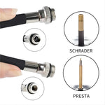 WEST BIKING Mini Aluminum Alloy Bicycle Hand Air Pump | 100Psi Tire Inflator for Sc additional angle