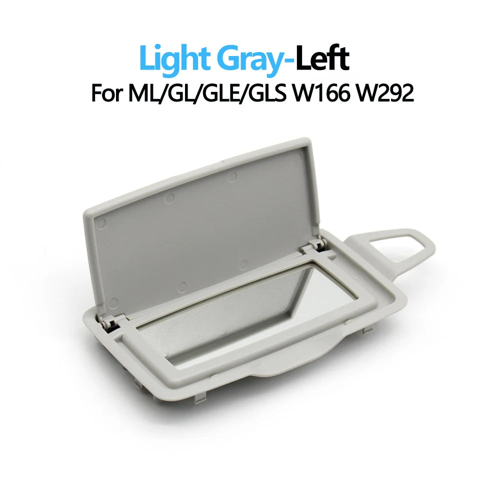 W166 W292 Car Sun Shade Visor Makeup Cosmetic Mirror Cover For Mercedes Benz ML GL GLE GLS Class ML300 ML350 ML400 GL350 GL400