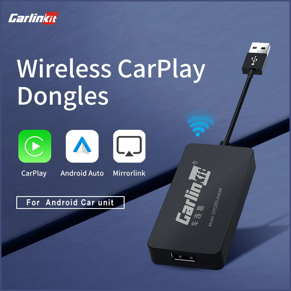 CarlinKit Wireless CarPlay Adapter | Android Auto & Mirrorlink USB Dongle