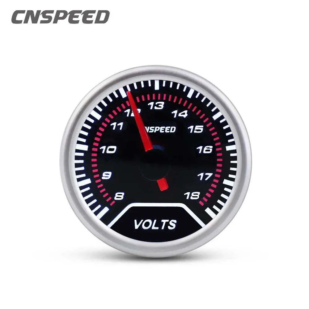 52mm Smoke Lens Car Gauge Set | 11 Types for 12V Vehicles close-up view