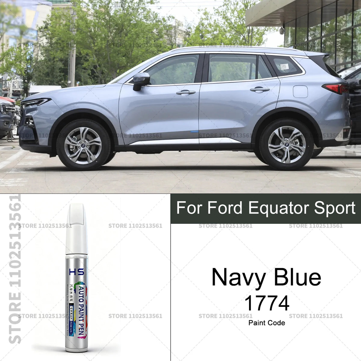 For Ford Territory Equator Sport Car Paint Repair Pen Touch Up Scratch Remover DIY additional angle