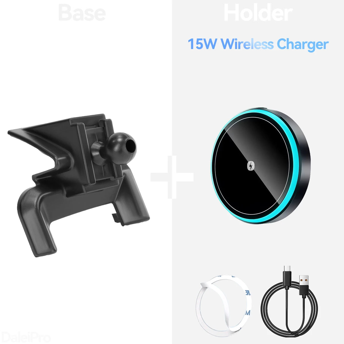 For Volvo S90 V90 2016 2017 2018-2025 Car Phone Holder Wireless Charger Holder Phone A close-up view