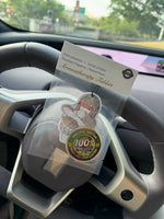 Anime Design Waifu Hilton (Hotel Scent) Car Air Freshener | Rearview Mirror Hanger additional angle