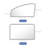 2Pcs Car Side Window Sun Shade Magnet Privacy Curtains UV Reflection Anti Glare UV Blo close-up view