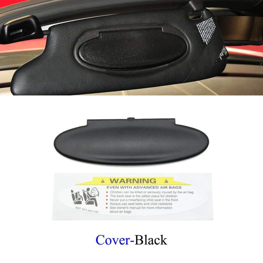 For Porsche Boxster Cayman 986 987 CARRELA TARGA GT2 GT3 996 997 Car Makeup Vanity Sun Visor Shade Mirror Cover Assembly