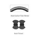 Black Faux Leather Car Steering Wheel Cover for Alfa Romeo 159 2005-2012 Brera Spider alternate view