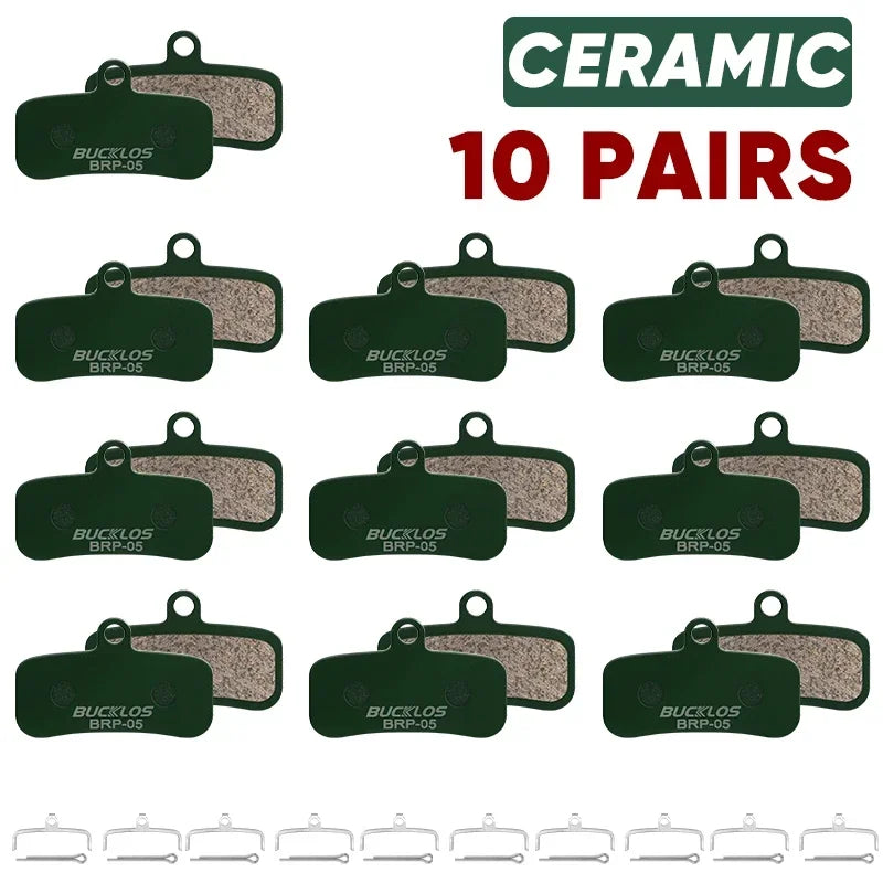 BUCKLOS Ceramic Hydraulic Disc Brake Pads | Wear-Resistant MTB Brake Pads for Shimano alternate view