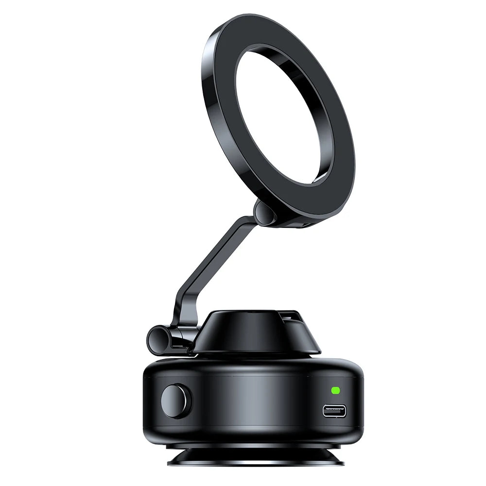 X98 Magnetic Phone Holder 360 Degree Rotating Folding Electric Vacuum Suction Phone Stand For Car Navigation Bracket