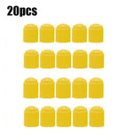 20Pcs Car Tire Tyre Valve Caps with O Rubber Ring Dust Covers Plastic Black Grey Red Ste detail view