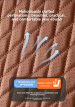 Universal Ergonomic Car Seat Cover Built-in 6cm Lumbar Support and Leg Bolster Brea additional angle