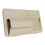 Car Sun Visor Organizer with Glasses Holder, Card & Pen Pockets