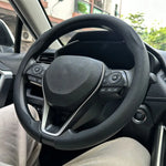 Steering Wheel Cover 36-38cm Universal Non-Slip Leather close-up view