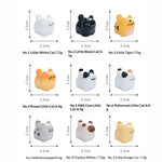 9Pcs Mini Cartoon Cat Car Ornaments Lovely Kawaii Decor for Car Dashboard Home Desk additional angle