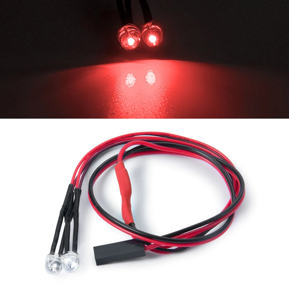 RC Car LED Spotlight 1/10 Scale Lamp for Axial SCX10 90046 SCX10II additional angle