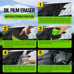 1/2/3pcs Automotive Car Oil Film Cleaning Brush,150ml Glass Oil Film Remover for Car Window,Windshield Brush For Car Care
