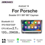 9 Inch Android 14 Car Radio GPS Navigation | For Porsche Cayman 911 987 Boxster 997 2005-2012