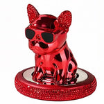 car fresheners vent metal french bulldog scent auto diffuser perfume ornaments car interior accessories solid perfume refill car