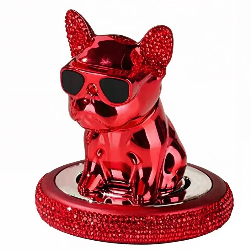 car fresheners vent metal french bulldog scent auto diffuser perfume ornaments car interior accessories solid perfume refill car