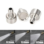 High Pressure 1/4 Quick Connect Water Sprinkler Nozzle | Stainless Steel Shower Blade alternate view