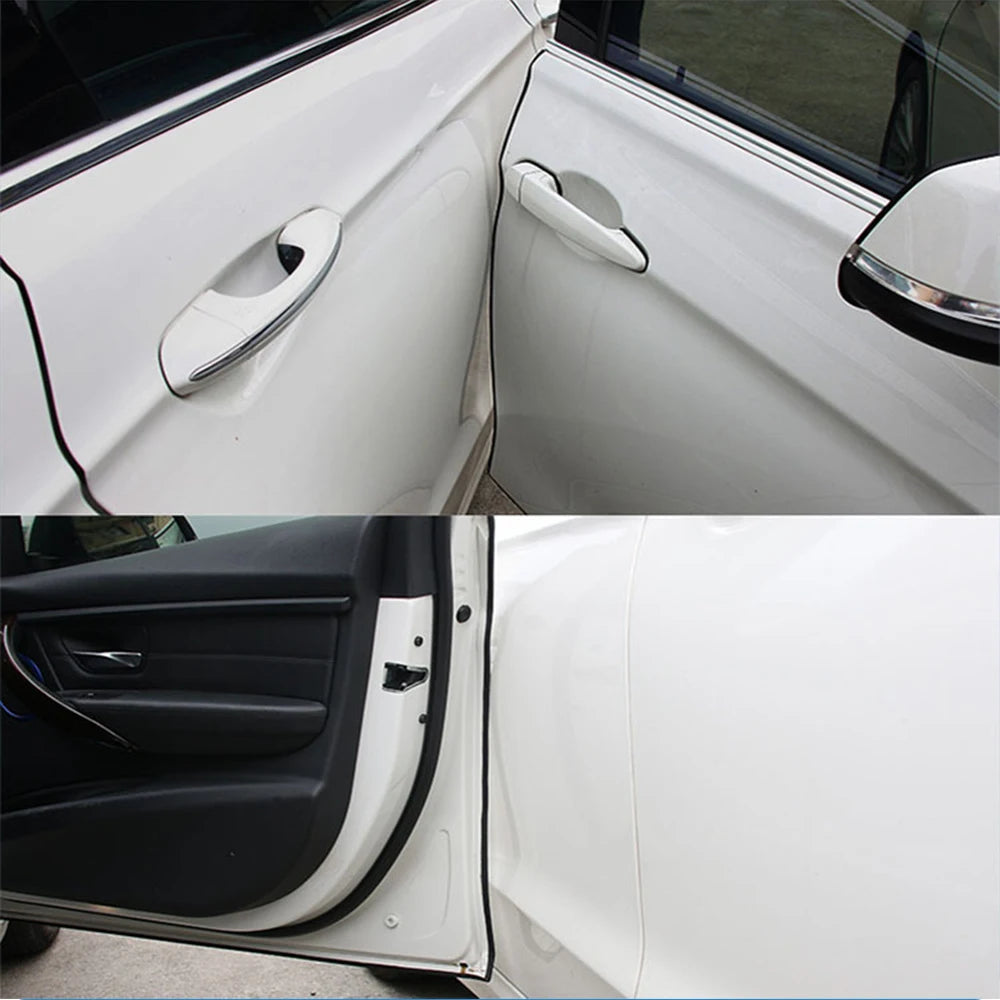 5M Car Door Edge Rubber Scratch Protector Strips Car Styling Mouldings Protection Side close-up view