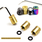 Tire Valve Stem Caps Set - Anti-theft Zinc Alloy Wheel Air Valve Covers for Cars, SUVs, detail view