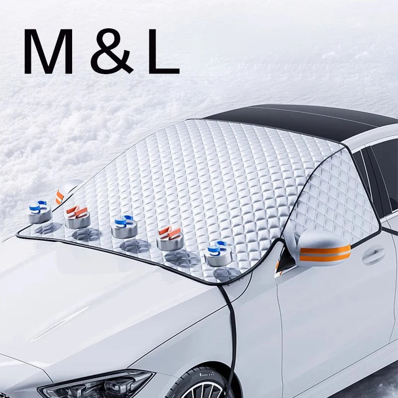 Car Windshield Snow Shield Cover | All-Season Front Window Frost and Sun Protection